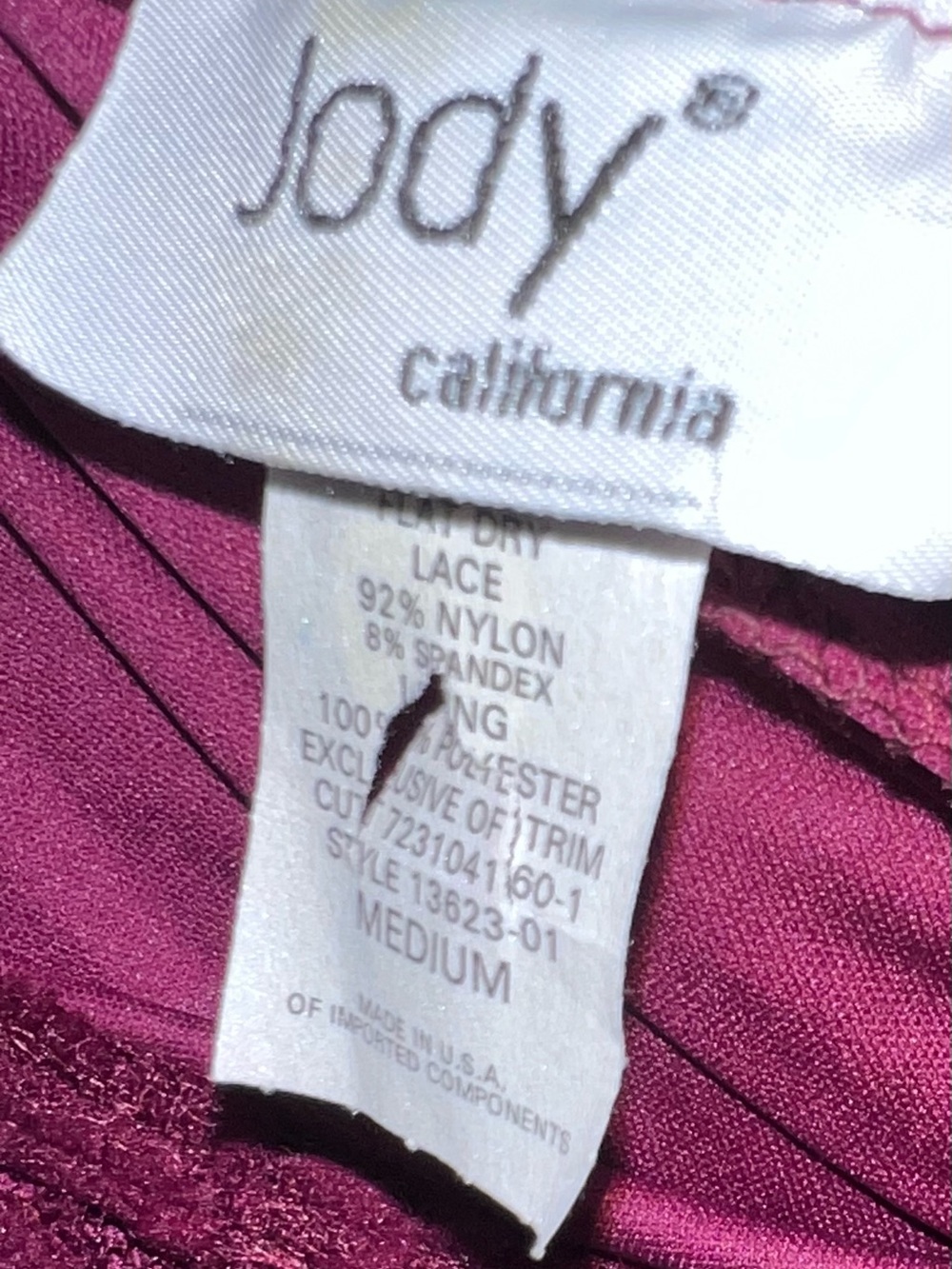 Jody Women’s Country Western Cold-Shoulder Sheath Knee Dress in Burgundy from - Picture 3 of 3